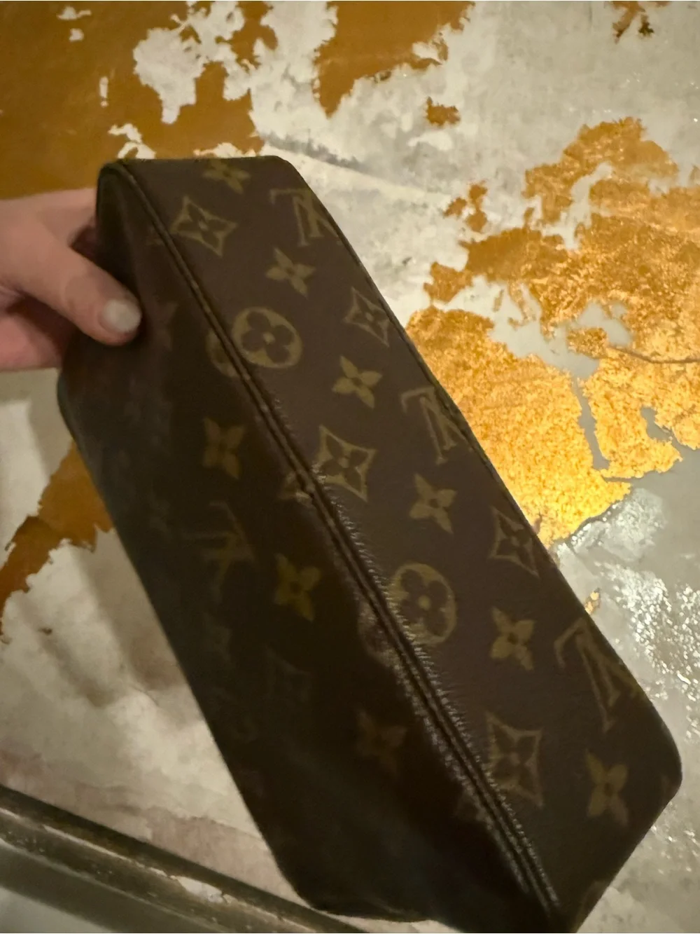 Vintage Louis Vuitton Monogram Trousse Toilette 28 Cosmetic Bag Clutch 🤎